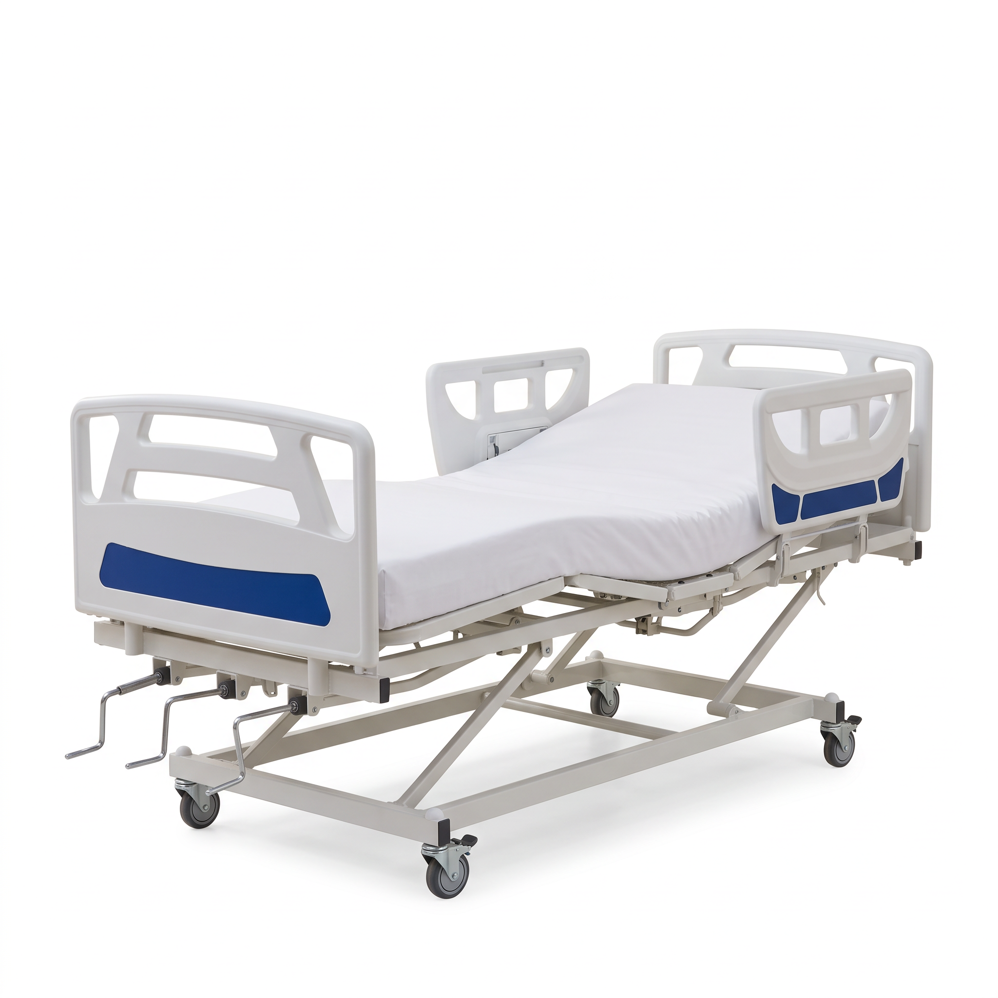 Cama com 3 manivelas e colchão D33: conforto para o paciente e praticidade para você